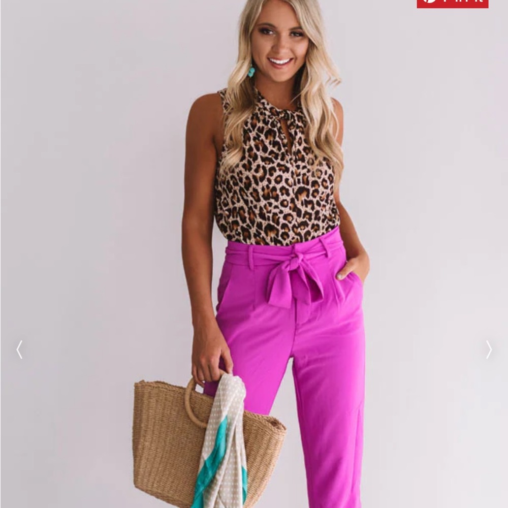 Shop Impressions Size Small Leopard Print Halter Top, Night Out